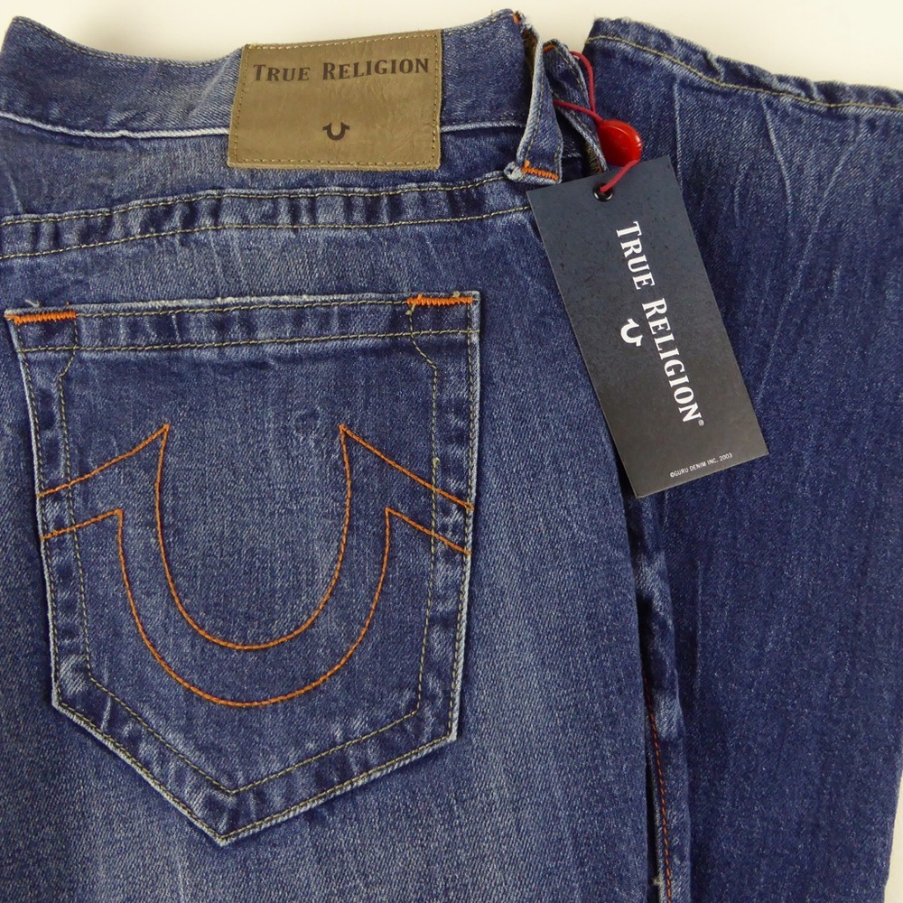True Religion Distressed Torn Rocco Denim Jeans